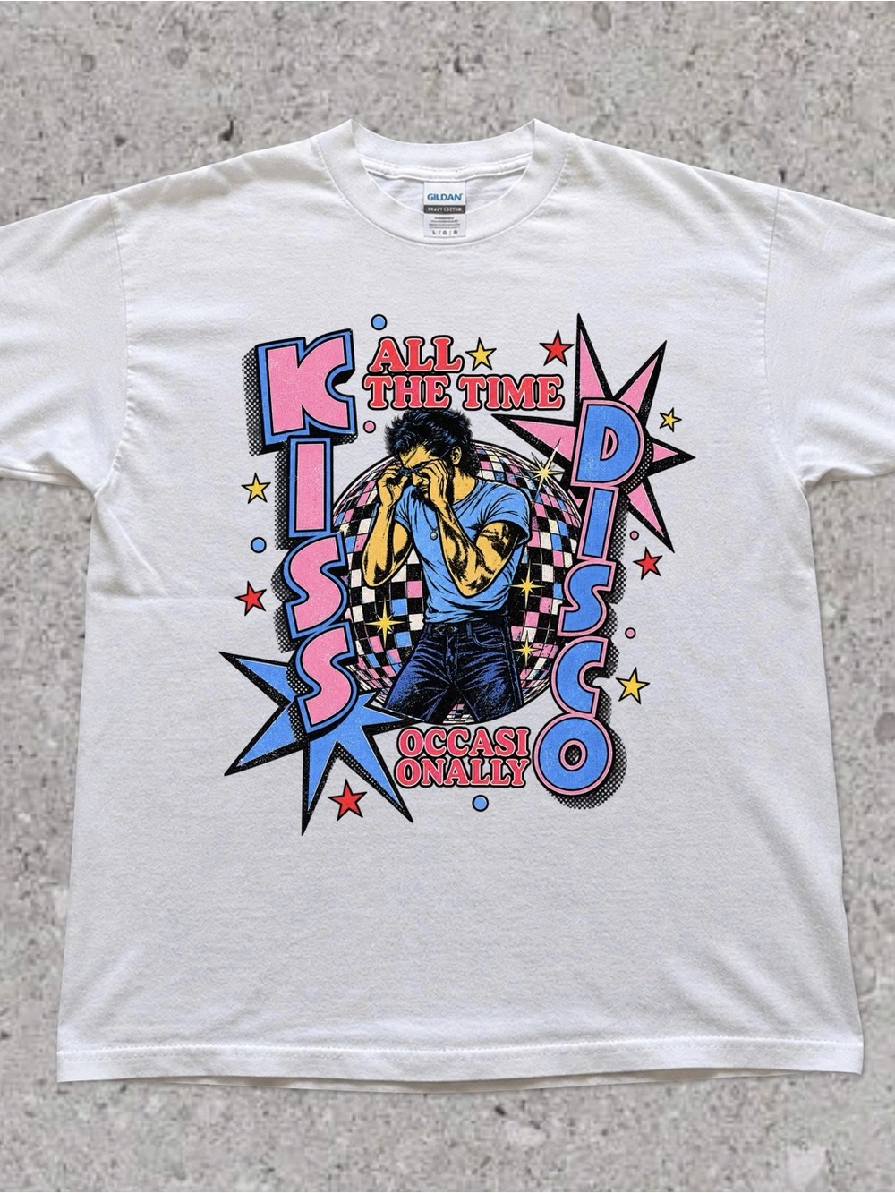 Harry Styles Kiss All The Disco Occasionally Tour Tee, Music Merch